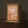 Bloem - Minimalistisch - Wit Light Box met kabel (Tafellamp) klein -z3d_website