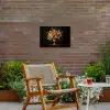 Goud - Bloemen - Kleuren - Vaas Tuinposter op houten frame 2 cm dik klein -sfeer3