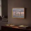 Zonsondergang - Moskee - Wolken - Islamitisch Light Box met batterij (Wandlamp) middel -sfeer1