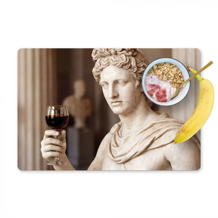 Klassiek - Marmer - Wijn Placemat vinyl groot -zzzproduct_Kitchenyeah-website