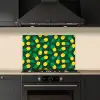 Donkergroen - Ananas - Bladeren keuken achterwand spatscherm klein 900 -sfeer1