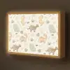 Dino - Patroon - Pastel Light Box met batterij (Wandlamp kind) middel -z3d_website