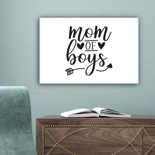 Jongens - Moederdag - Quotes canvas 2cm klein -sfeer4