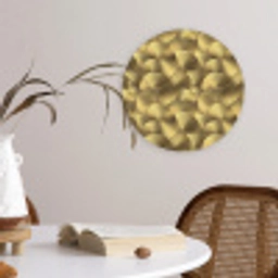 Modern - Cirkel - Goud Wandcirkel kunststof plaat 5mm dik klein 188 -sfeer4