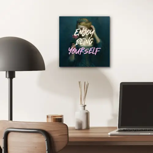 Vrouw - Roos - Quote aluminium wit klein -sfeer5