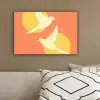 Vogels - Cirkels - Geel canvas 2cm klein -sfeer3