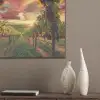 Wijngaard - Druiven - Zonsondergang PET vilt klein -sfeer6_closeup