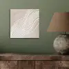 Golvende lijnen - Vloeiend - Zandkleurig aluminium wit klein -sfeer2