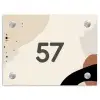 Abstract - Verfspetters - Traditioneel Naambord Rechthoek middel -3d