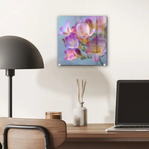 Bloemen - Paars - Overloop - Meeldraden plexiglas 5mm klein -sfeer6