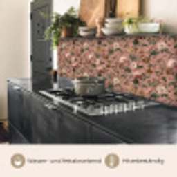 Bloemen - Klassiek - Roze keuken achterwand 2 middel 871 -usp_DE
