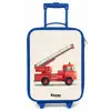 Brandweerwagen - Getekend - Rood Kinderkoffer - Blauw klein -zz3dotto