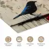 Street art - Meisje - Vogel - Graffiti - Banksy poster papier klein -closeup_NL