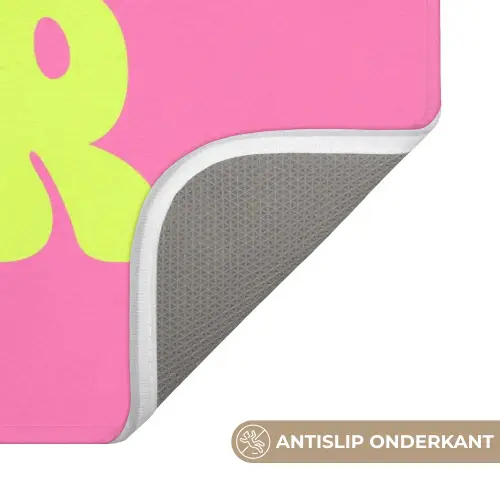 Bonjour - Roze - Fel groen Badmat klein -USP_AntislipNL