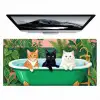 Badkamer - Kattenparade - Kleurrijk Muismat XXL klein -zzz3d