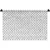 Stippen - Patroon - Zwart - Wit Wandkleed katoen klein 269 -zz3d