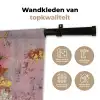 Schilderij - Bloemen - Rustiek - Roze Wandkleed katoen klein -sfeer2