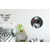 Quote - Neon - Hond - Kokskleding Wandcirkel aluminium klein -kinderkamer