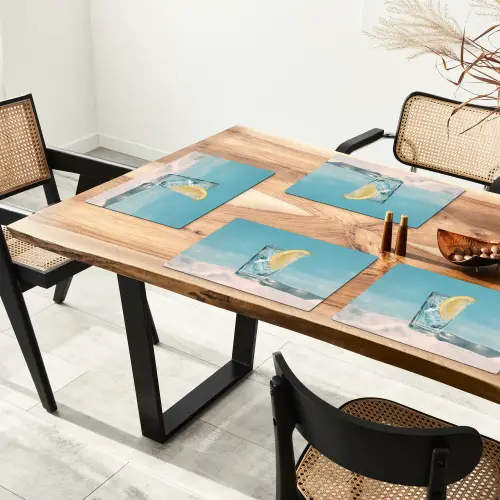 Glas - ijsblokjes - Citroen Placemat vinyl groot -zzsfeer4_Kitchenyeah-website