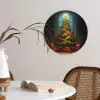 Kerstboom - Cadeau - Kerst - Winter Wandcirkel kunststof plaat 5mm dik klein -sfeer4