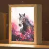 Paard - Dieren - Meisje - Roze Light Box met kabel klein -zzz_3d_website
