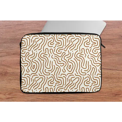 Minimalistisch - Patroon - Terracotta laptophoes neopreen klein 279 -tafel