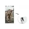 Schotse Hooglander - Bos - Mist - Koe - Dieren - Natuur fotobehang vinyl groot -3d