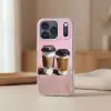 Koffiebekers - Deksel - Verf - Textuur Telefoonhoesje iPhone 17 Pro Max klein -sfeer2