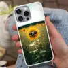 Zonnebloem - Veld - Zonnebril Hoesje iPhone 16 Pro Max met koord klein -sfeer3
