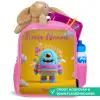 Snoep - Monster - Regenboog Kinderrugzak - Roze middel -inhoud_NL