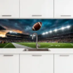 Football - Bal - Stadion - Sport keuken achterwand 2 middel -3d