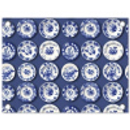Borden - Floraal - Blauw tuinposter los doek klein 239 -3d