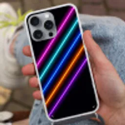 Esthetiek - Retro - Neon Hoesje iPhone 16 Pro Max met koord klein -sfeer3