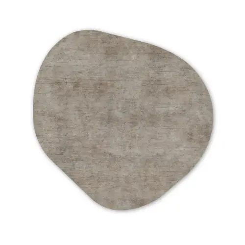 Retro - Beton - Patroon Wandcirkel Organisch Forex 3mm klein 629 -3d