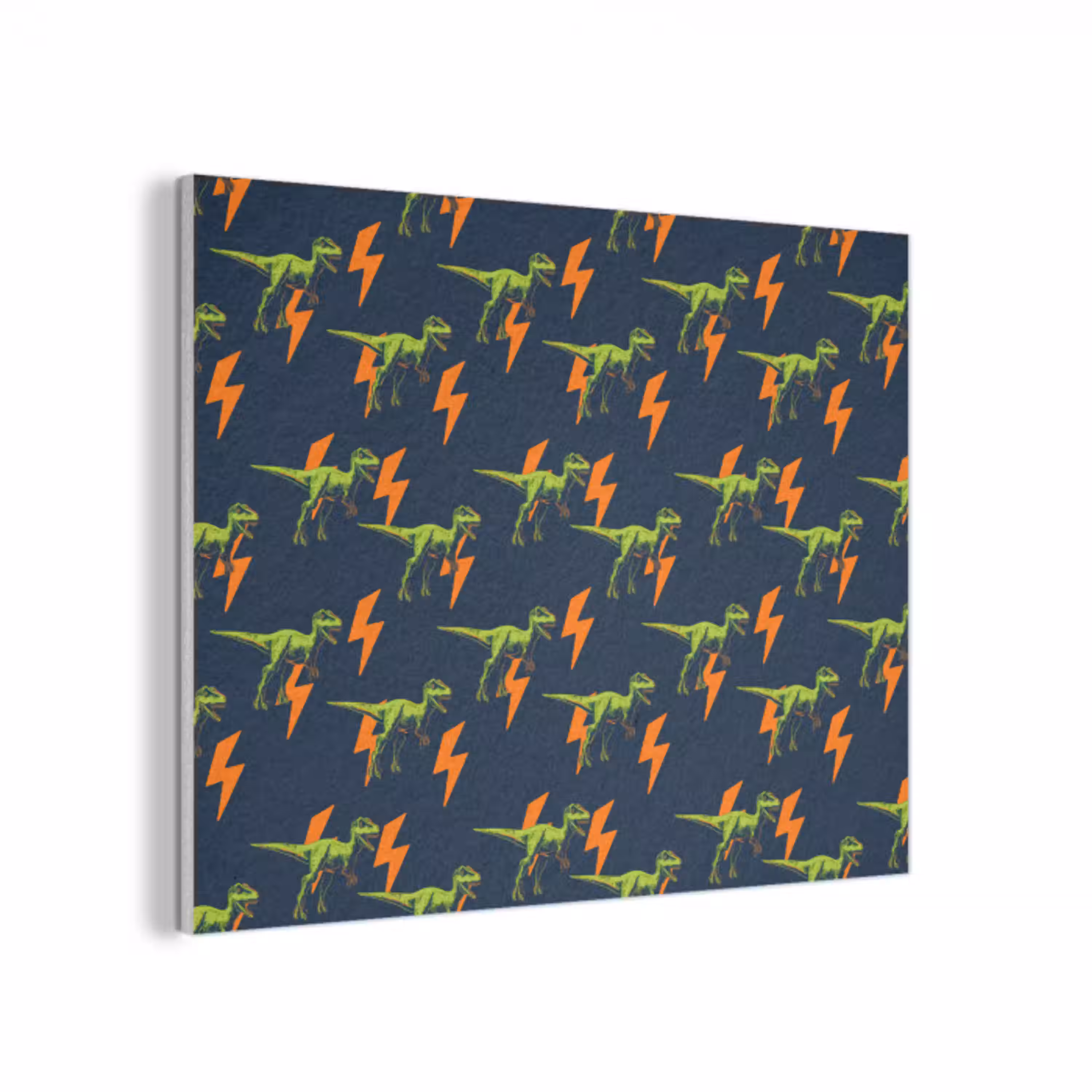 Bliksemschichten - Oranje - Dinosaurussen PET vilt klein -3d
