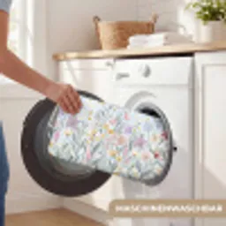 Weidebloemen - Illustratie - Kleurrijk Badmat klein -USP_WasbaarDE