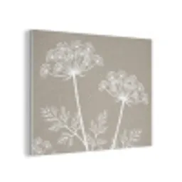 Grafisch - Fluitenkruid - Taupe PET vilt klein -3d