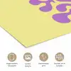 Koraal - Cirkel - Abstract - Geel poster papier klein -closeup_NL