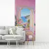 Roze - Buiten - Verf fotobehang vinyl groot -woonkamer
