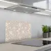 Bloemen - Blaadjes - Patroon keuken achterwand spatscherm klein 900 -3d_schuin