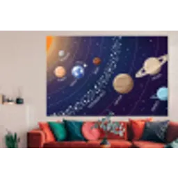 Planetenstelsel - Ruimte - Illustratie forex 5mm xxl -woonkamer