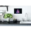 Retro - Kerstman - Rendieren - Kerstboom Muursticker klein -keuken