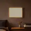 Taupekleur - Gewolkt textuur - Natuurlijk Light Box met batterij (Wandlamp) middel 907 -sfeer4