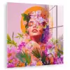 Vrouw - Abstract - Cirkel - Bloemen plexiglas 5mm klein -zzzproduct_nieuw