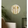 Verf - Goud - Bestek Wandcirkel behangsticker klein -sfeer2