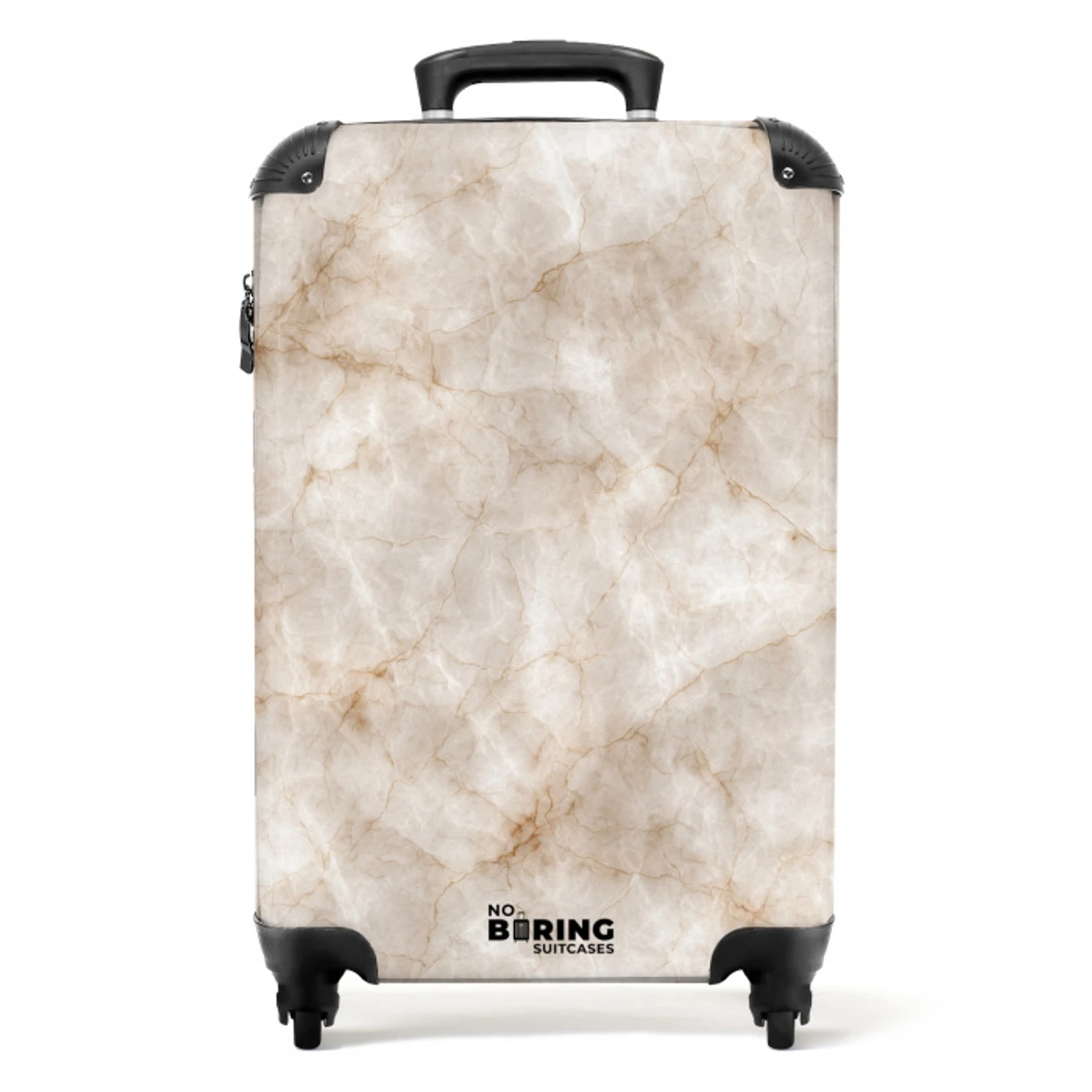 Marmer - Patroon - Klassiek NBS - Handbagage koffer - Volwassenen Unisex middel -productfoto_recht