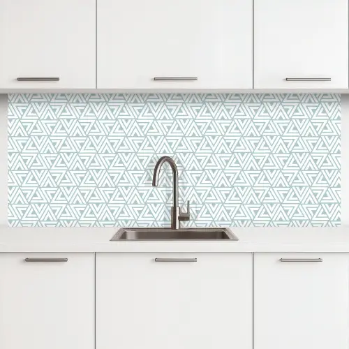 Patroon - Lijn - Design - Groen keuken achterwand 2 middel 871 -3d