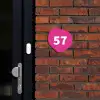 Knallrosa - Elegant Naambord Organisch middel -sfeer1