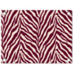 Zebra - Motief - Bordeaux - Rood tuinposter los doek klein 239 -3d