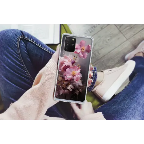 Bloemen - Roze - Stilleven - Kunst Telefoonhoesje Samsung Galaxy S10 Lite klein -handS10Lite